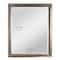 Head West 32" x 26" Oil Rubbed Antique Brushed Nickel Framed Wall Mirror